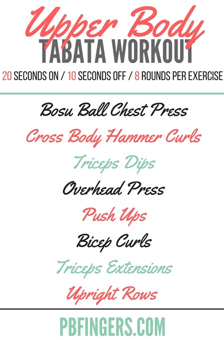Upper Body Tabata Workout