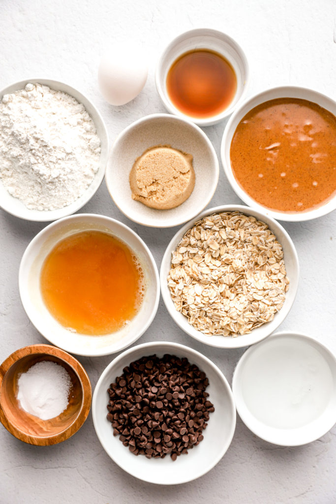 Chocolate Chip Almond Butter Bars ingredients