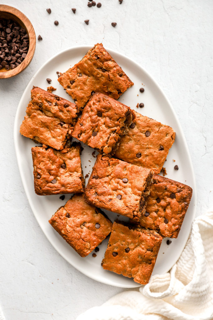 Chocolate Chip Almond Butter Bars recipe