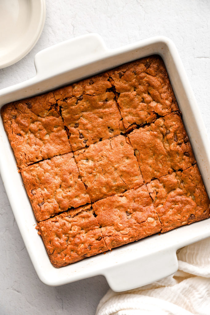 Chocolate Chip Almond Butter Bars