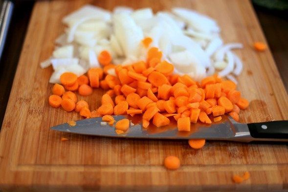 carrots onions chopped