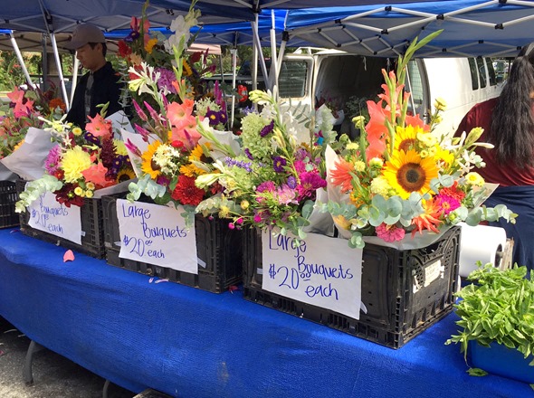 davidson farmers market flowers