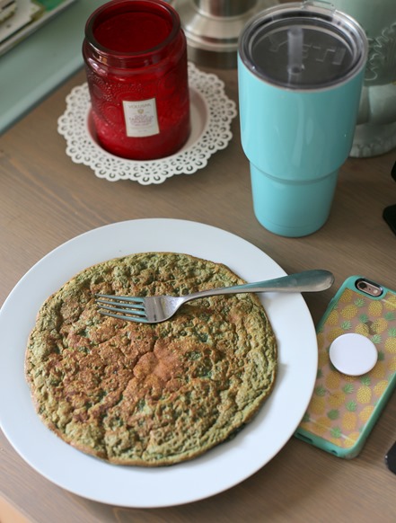 egg white oatmeal pancake