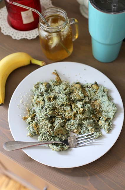 egg white spirulina protein pancake