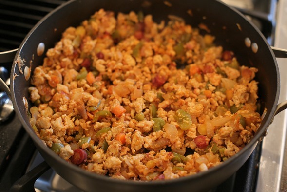 turkey veggie skillet