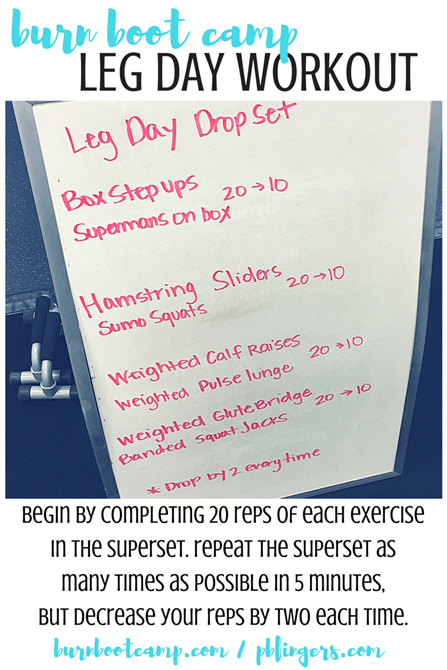 Burn Boot Camp Leg Workout