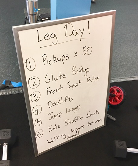 burn boot camp leg day