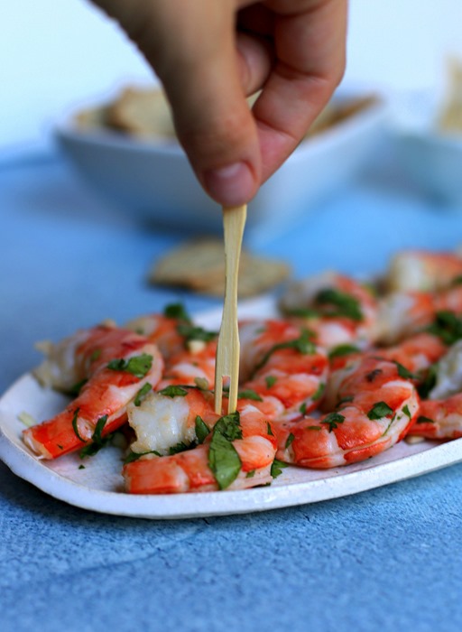 Easy Cilantro Shrimp Appetizer Dish