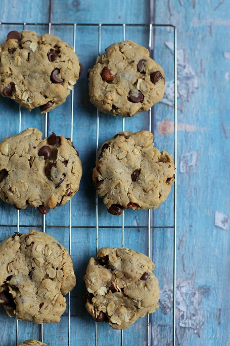 Oatmeal Hazelnut Chocolate Chip Cookies