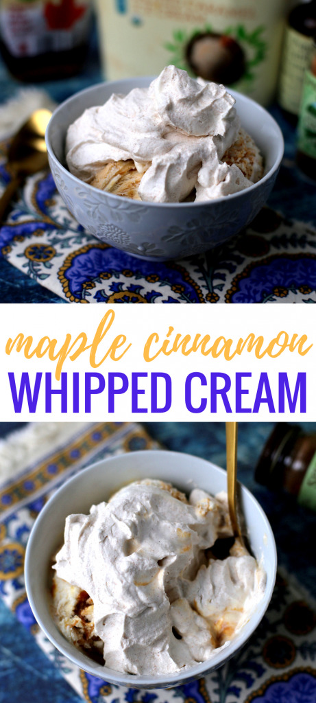 Maple Cinnamon Whipped Cream