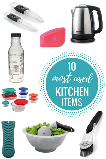 10 Most Used Kitchen Items