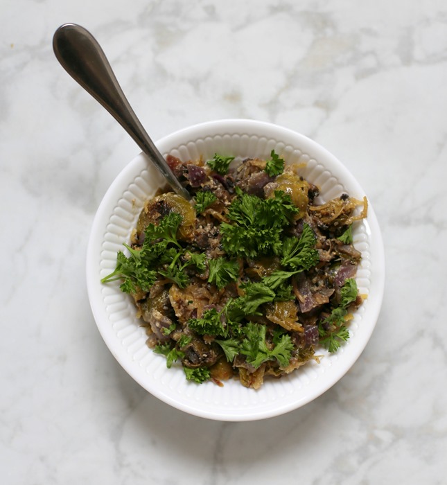 Vegan Artichoke Cream Sauce with Spaghetti Squash