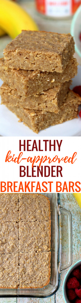 Healthy Blender Breakfast Bars - Kid Approved! (Kid Friendly Recipe)