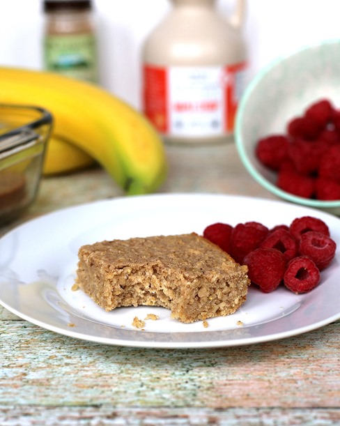 Healthy Blender Breakfast Bars - Kid Friendly Recipe