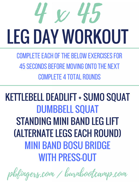 Leg Workout Burn Boot Camp