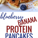 Blueberry Banana Protein Pancakes