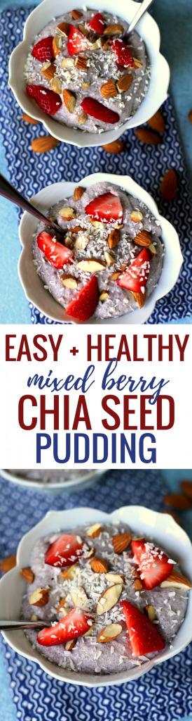Mixed Berry Chia Seed Pudding Mousse