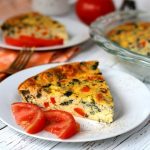 Crustless Vegetable and Cheese Quiche