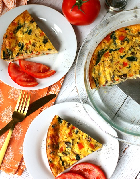 Easy Crustless Vegetable Quiche - Crowd Pleasing Recipe
