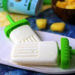 High Protein Pina Colada Popsicles