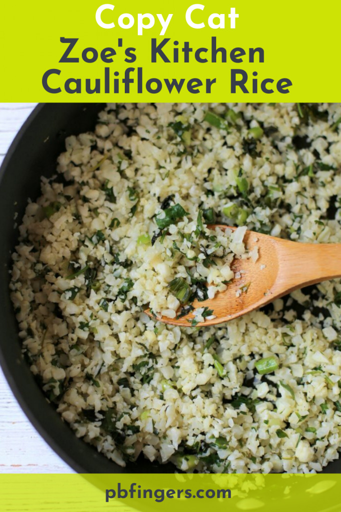Copycat Zoe's Kitchen Cauliflower Rice