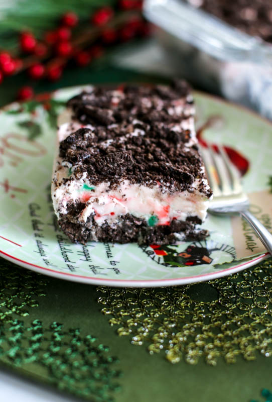 Oreo Peppermint Ice Cream Dessert