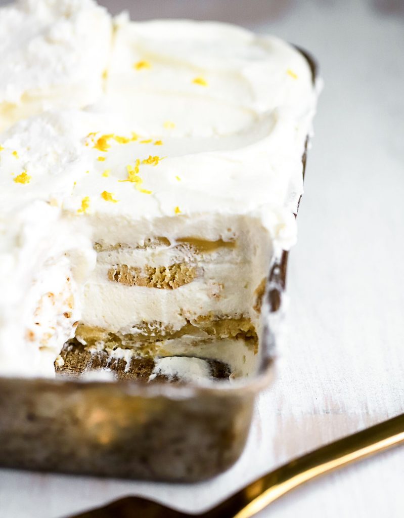 Lemon Sugar Cookie Icebox Cake