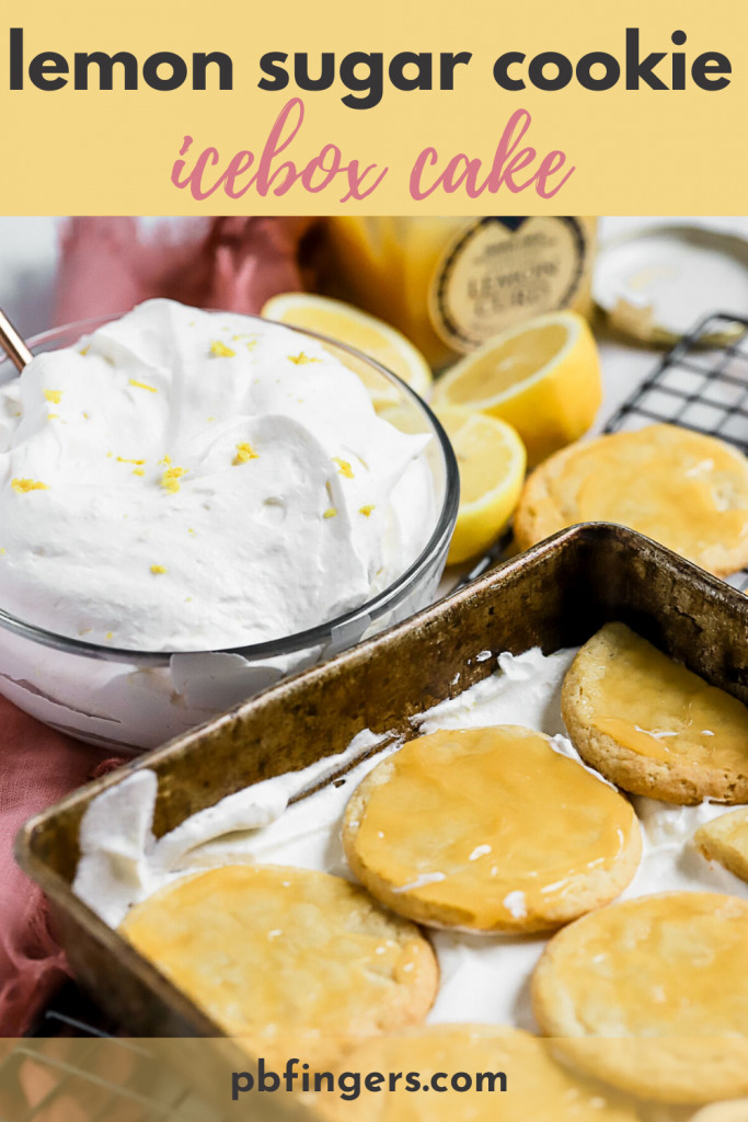 Lemon Sugar Cookie Icebox Cake
