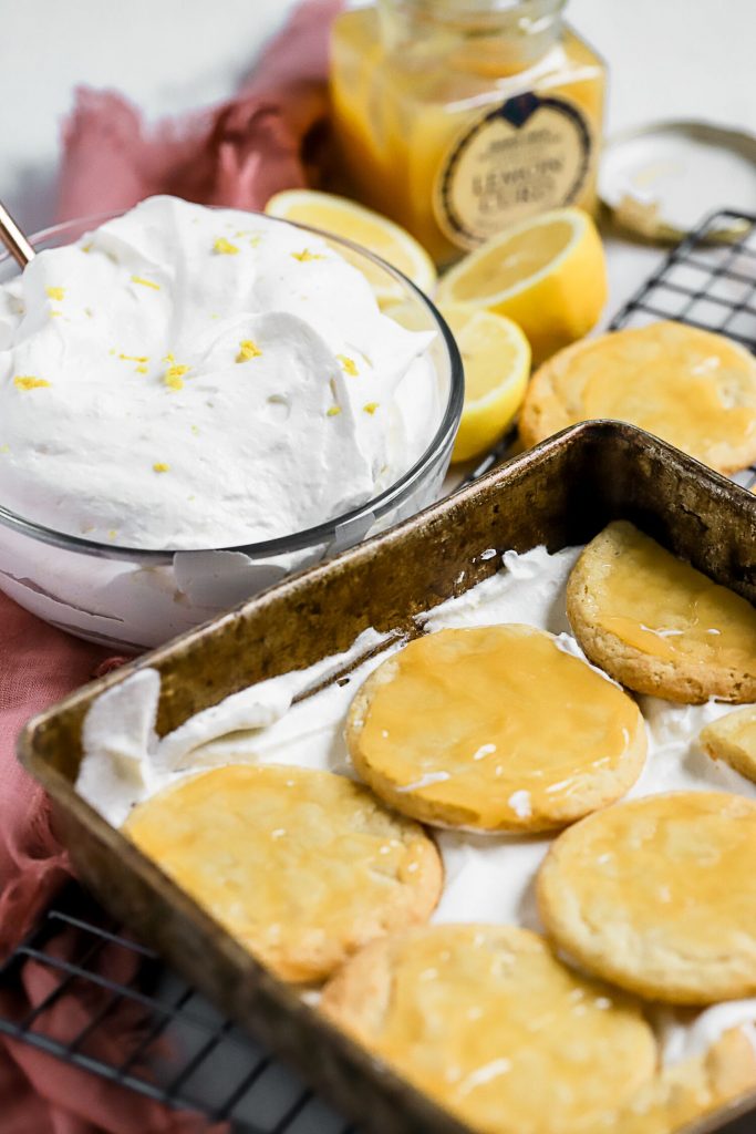 Lemon Sugar Cookie Icebox Cake