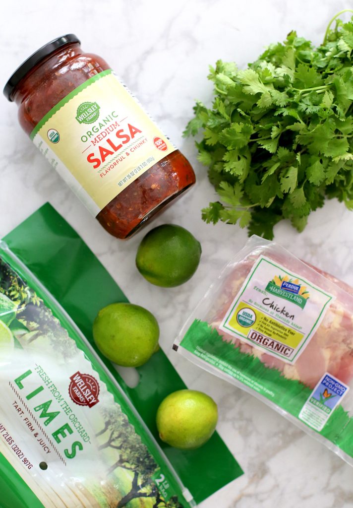 Slow Cooker Cilantro Lime Salsa Chicken