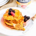 Oatmeal Pumpkin Protein Pancakes
