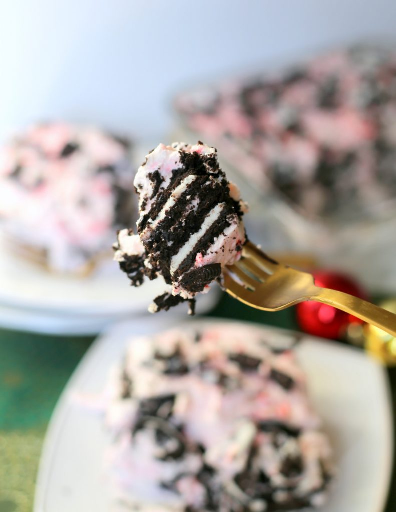 Oreo Peppermint Icebox Cake