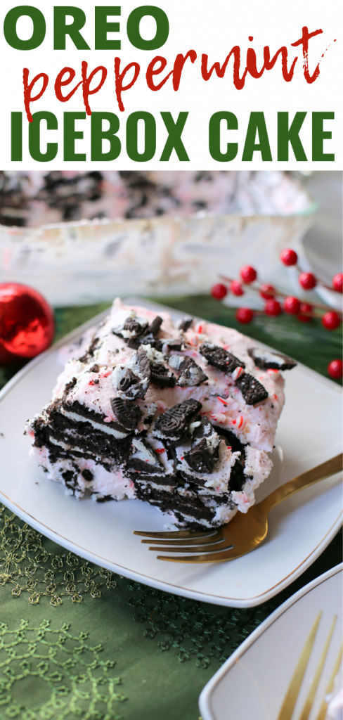 Oreo Peppermint Icebox Cake