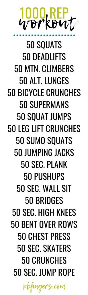 1000 Rep Workout