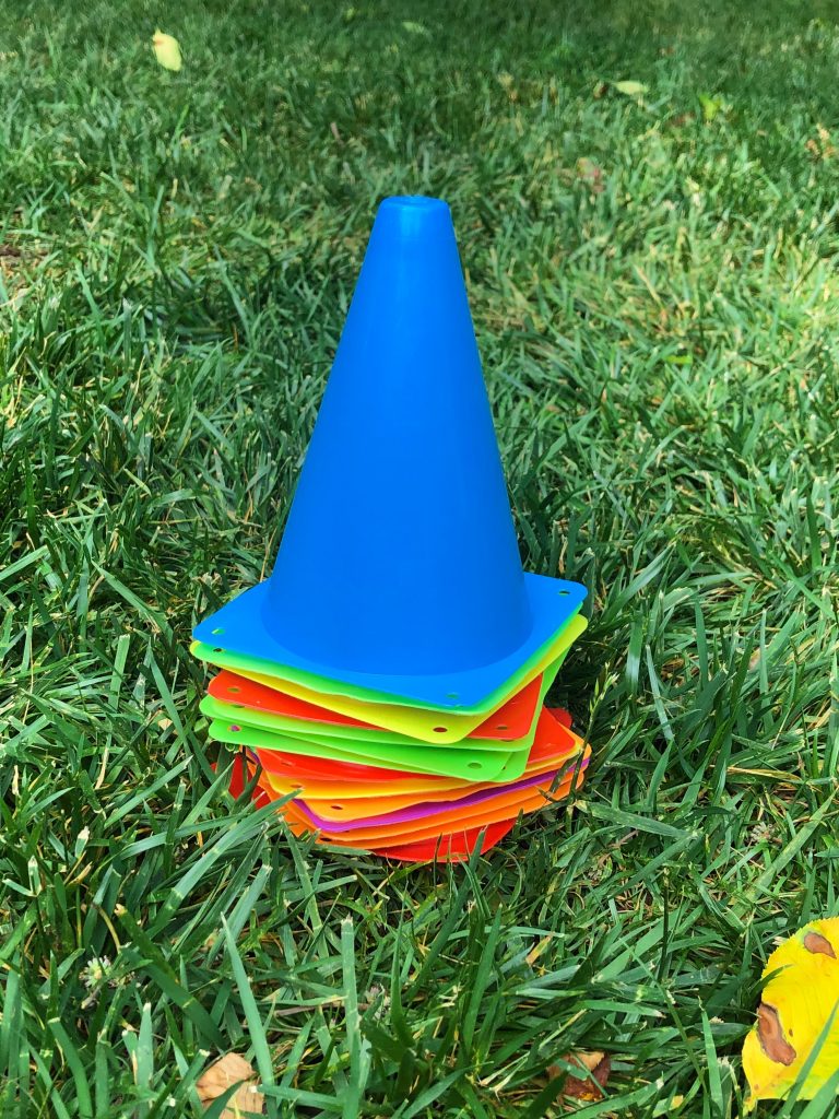 sports cones obstacle course