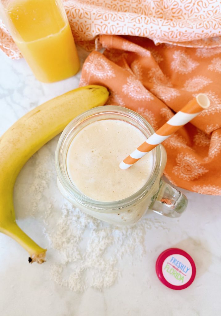 Banana Orange Protein Smoothie