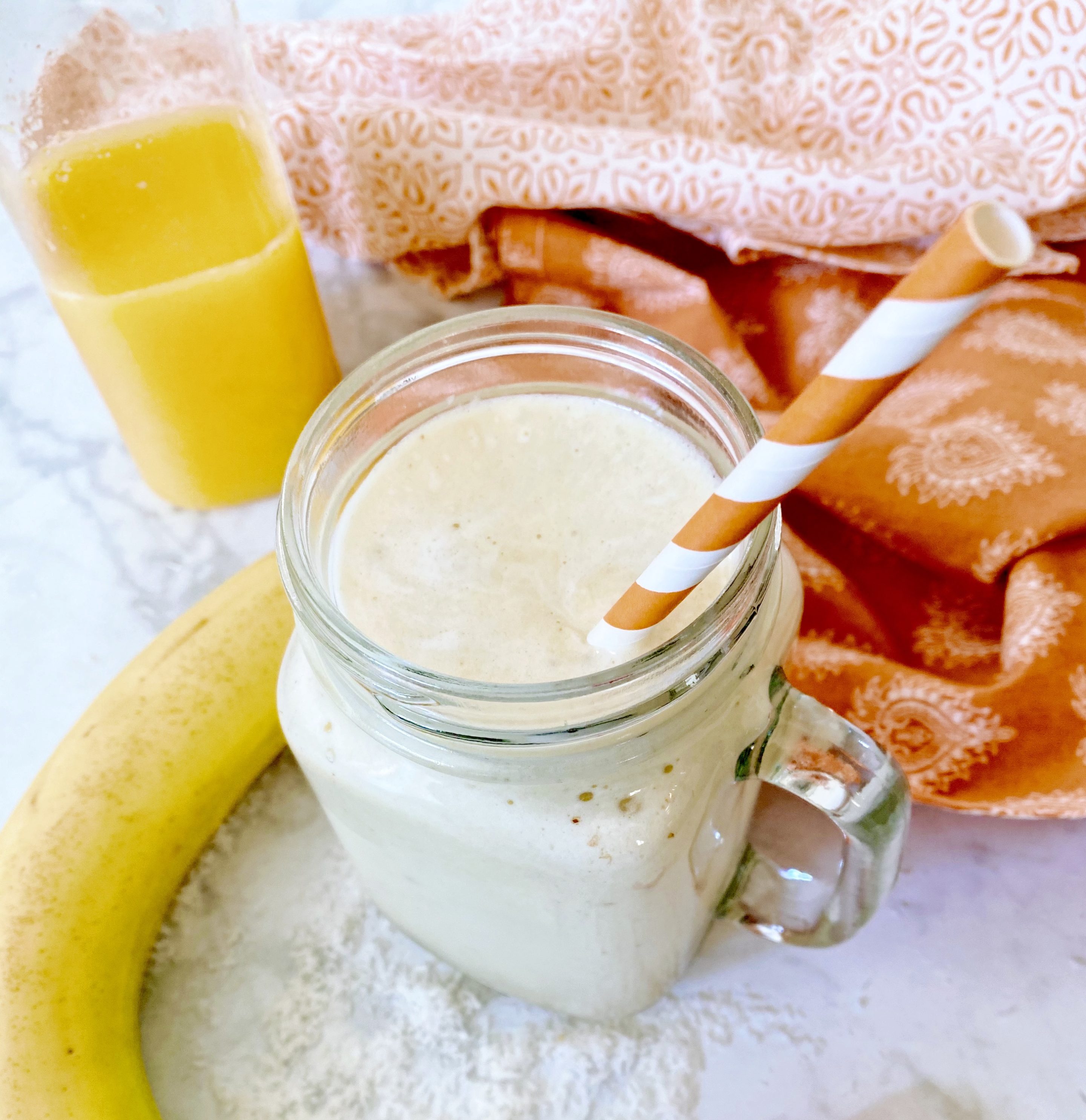 Banana Orange Juice Protein Smoothie – Debora Mary – Blog