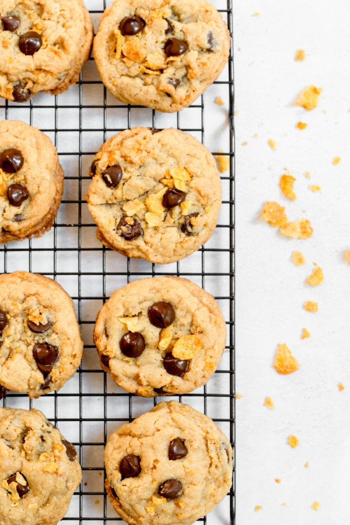 Chocolate Chip Corn Flake Cookies