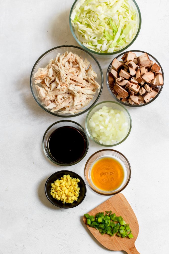 Ginger Chicken Cabbage Bowl