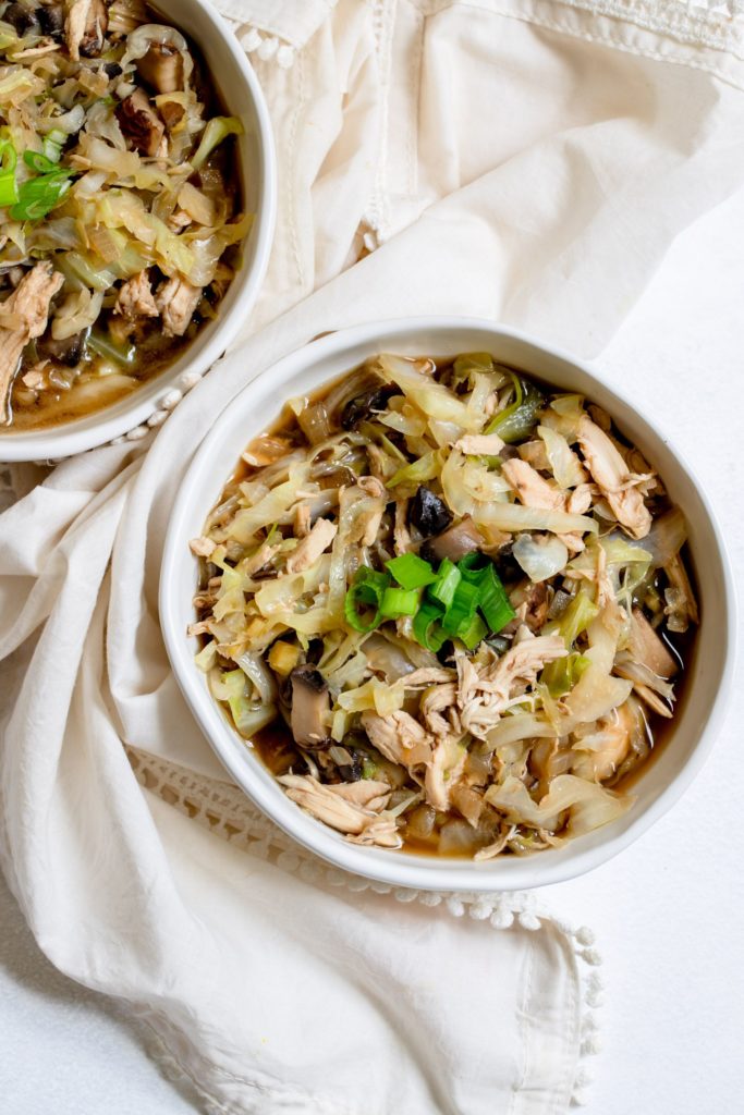 Ginger Chicken Cabbage Bowl