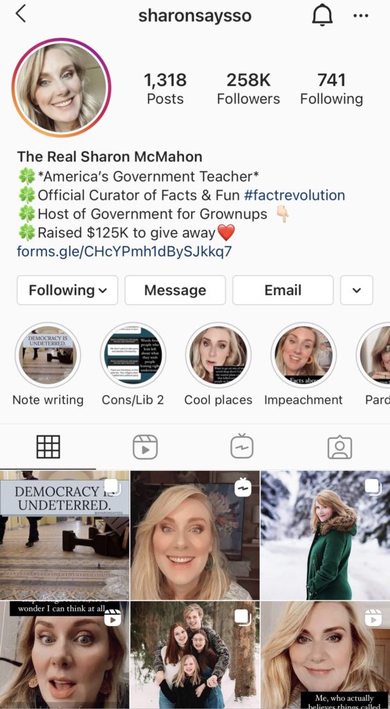 sharonsaysso instagram