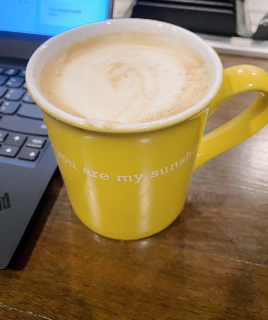 whole milk latte homemade