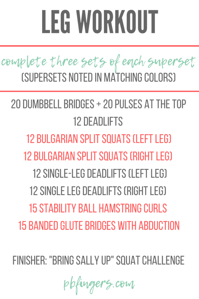 Leg Workout with Squat Challenge Finisher