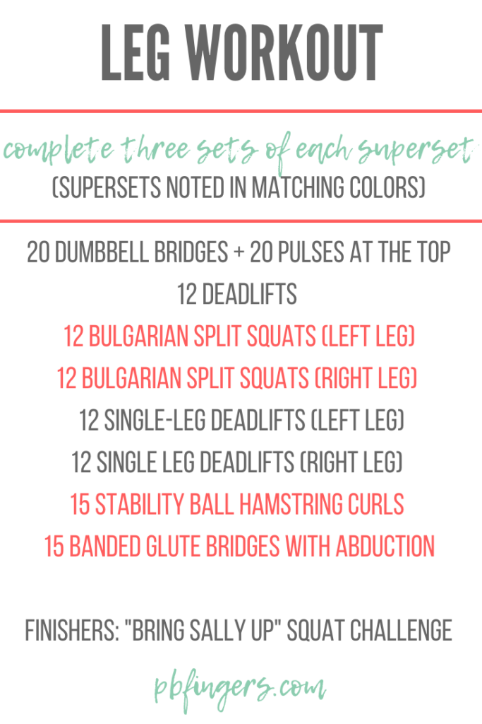 Leg Workout with Squat Challenge Finisher