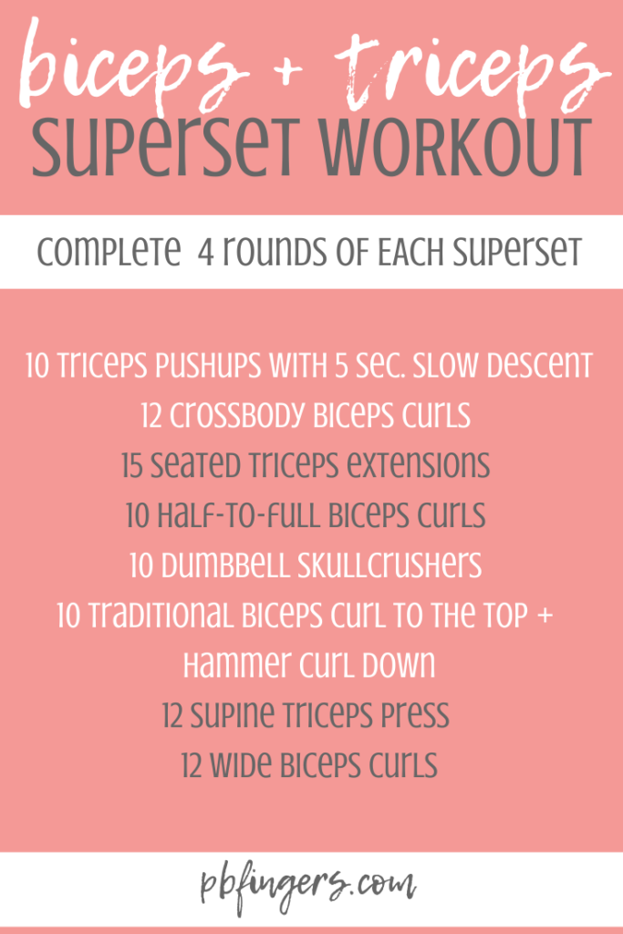 biceps triceps workout