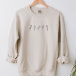 birth month flowers sweatshirt