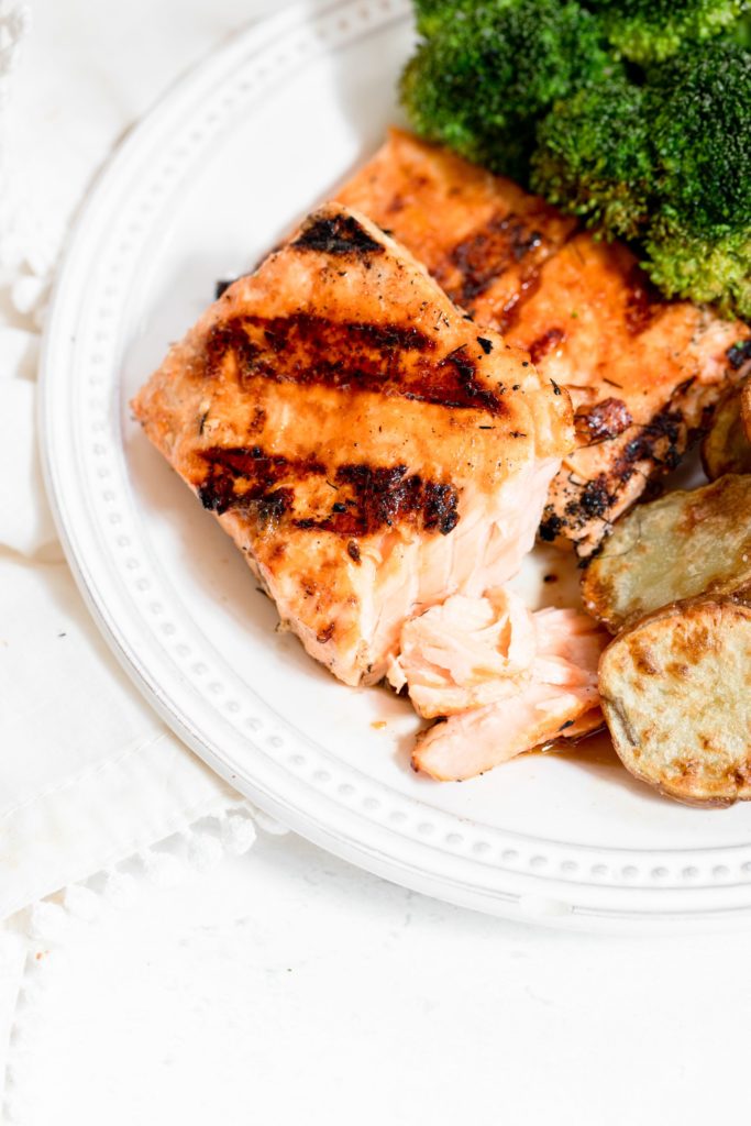 Maple Ginger Grilled Salmon