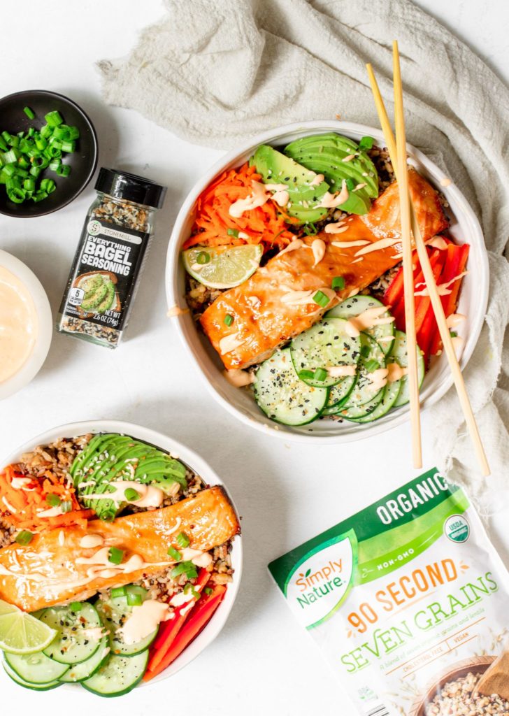 Teriyaki Salmon Bowls