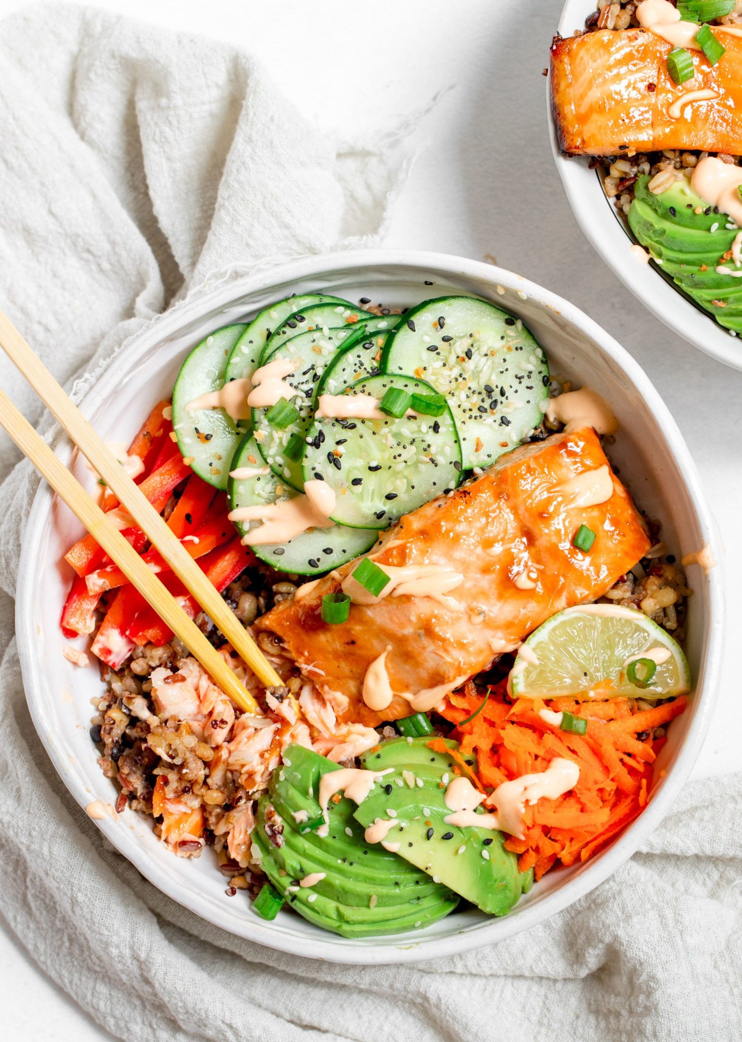 Teriyaki Salmon Bowls