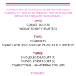 LEG WORKOUT